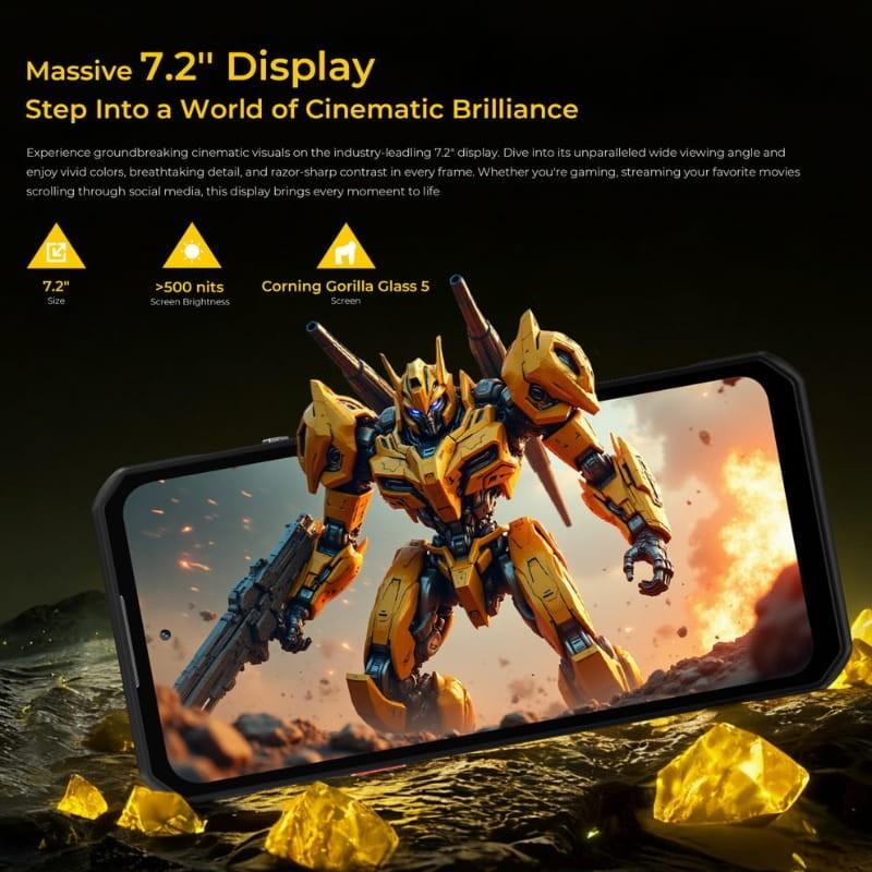 Oukitel WP60 5G 12GB/512GB Preto - ecrã