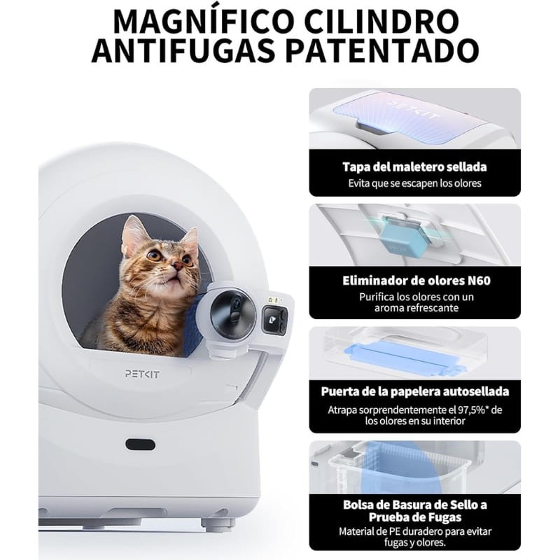 PETKIT Purobot Ultra - Cámara con tecnología IA - características de diseño