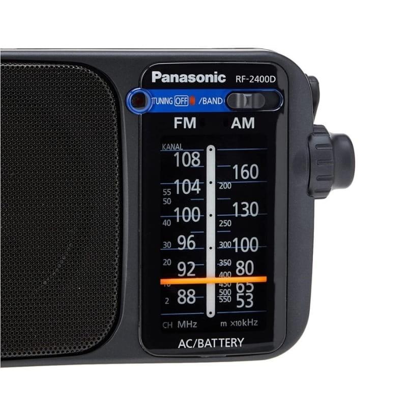 Panasonic RF-2400D AM/FM Preto - detalhe do mostrador