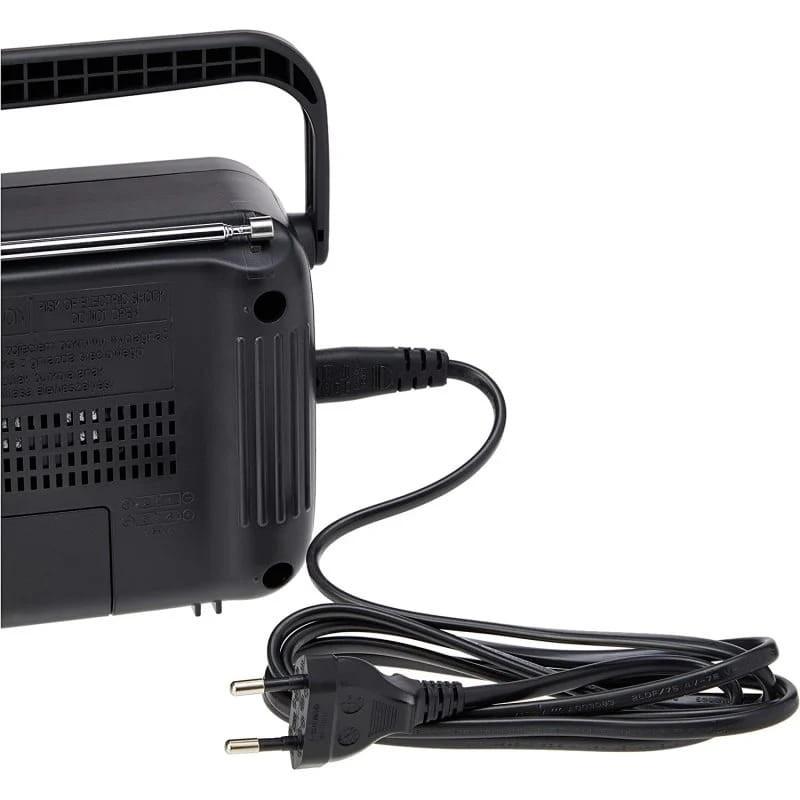 Panasonic RF-2400D AM/FM Preto - cabo de ligação