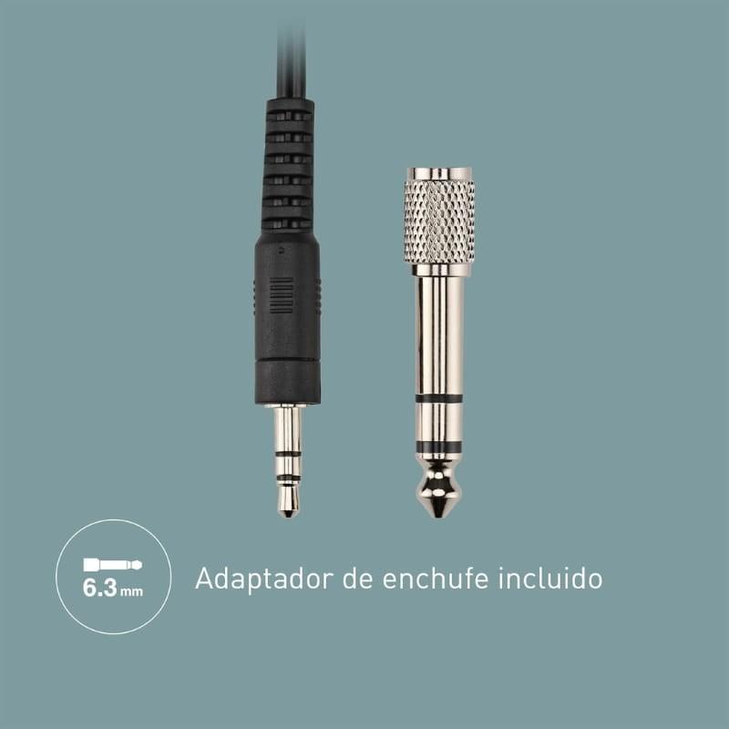 Panasonic RP-HT 090 Cinzento - Auscultadores com fios - Conector de 3,5 mm e adaptador de 6,3 mm
