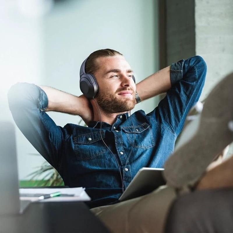 Philips TAH2005BK/00 Preto - Auscultadores - colocação