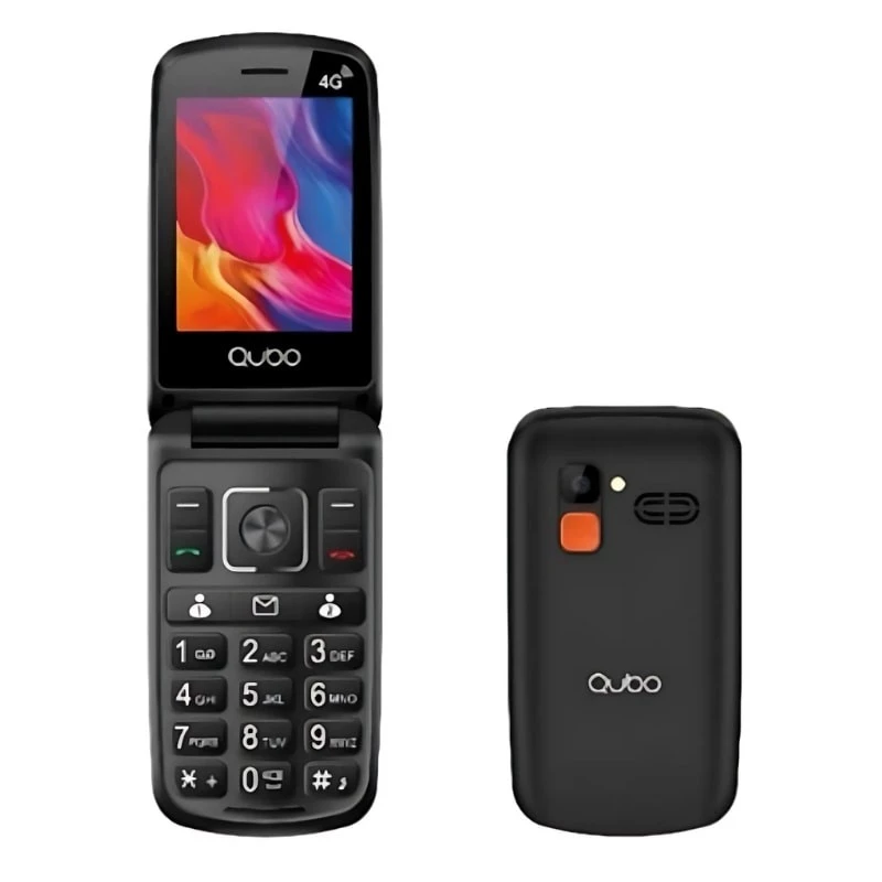 Qubo P-210NW 4G Negro - Teléfono Móvil para Personas Mayores