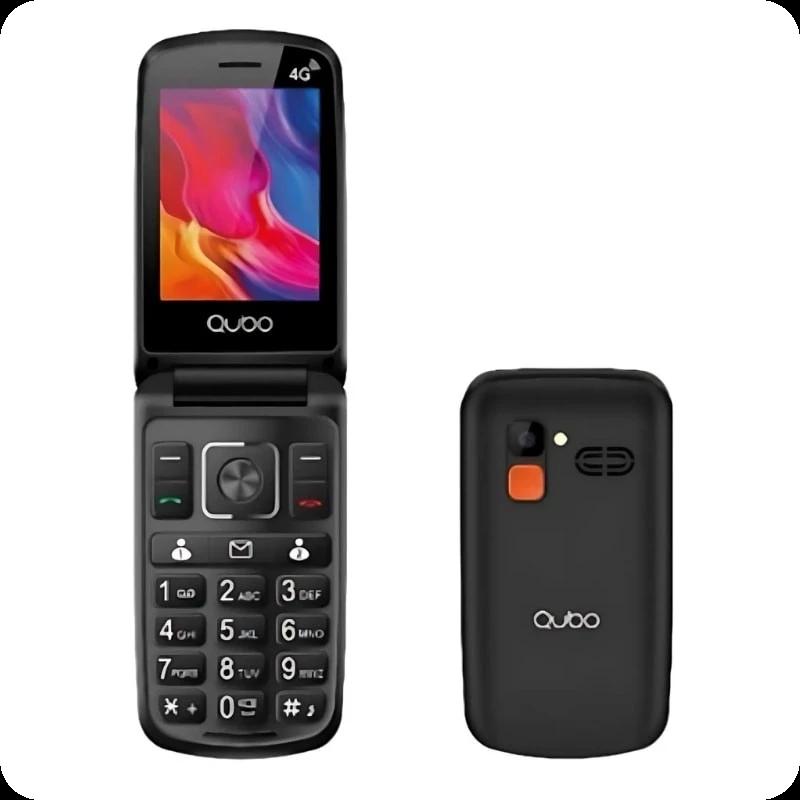 Qubo P-210NW 4G Noir - Téléphone portable pour les personnes âgées