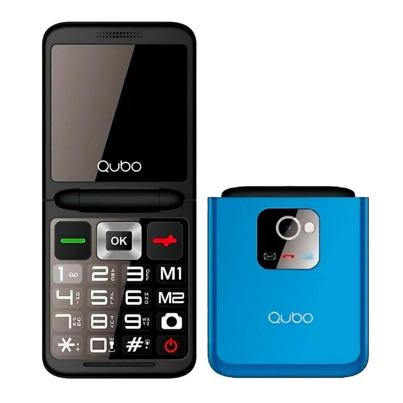 Qubo X-10 Qubo X-10 Bleu - Téléphone portable pour les personnes âgées 