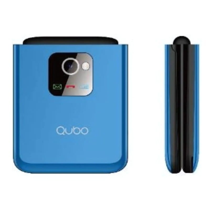 Qubo X-10 Qubo X-10 Bleu - Téléphone portable pour les personnes âgées  - détail de la conception