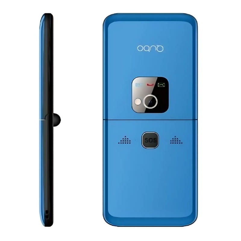 Qubo X-10 Qubo X-10 Bleu - Téléphone portable pour les personnes âgées - vue arrière