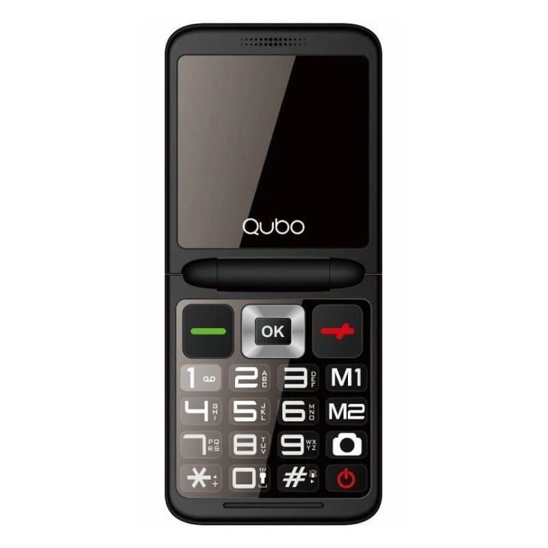Qubo X-10 Negro - Teléfono Móvil para Personas Mayores - vista frontal