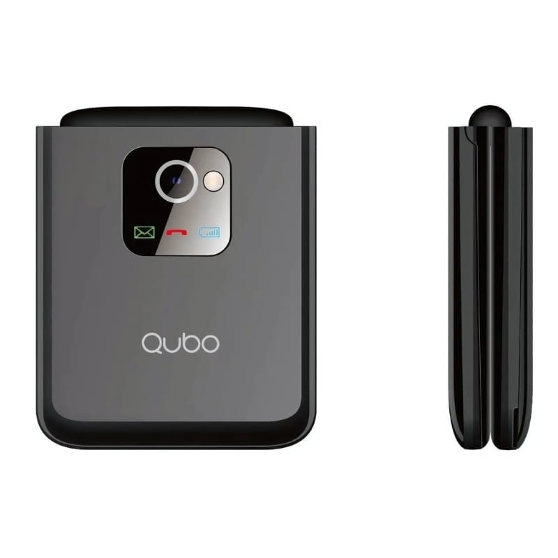 Qubo X-10 Negro - Teléfono Móvil para Personas Mayores - cámara