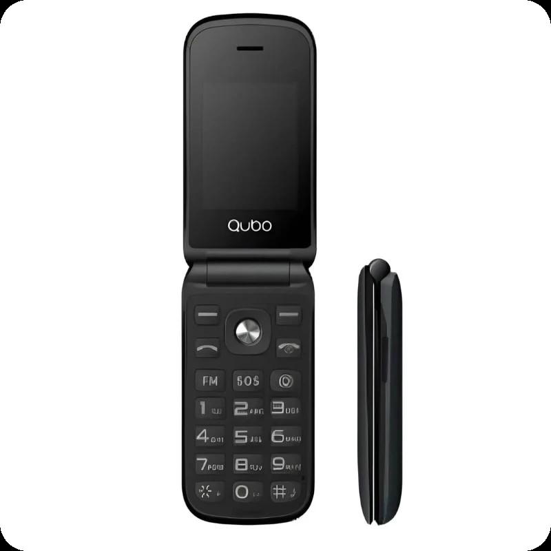Qubo X-209 4G Noir - Téléphone portable pour les personnes âgées
