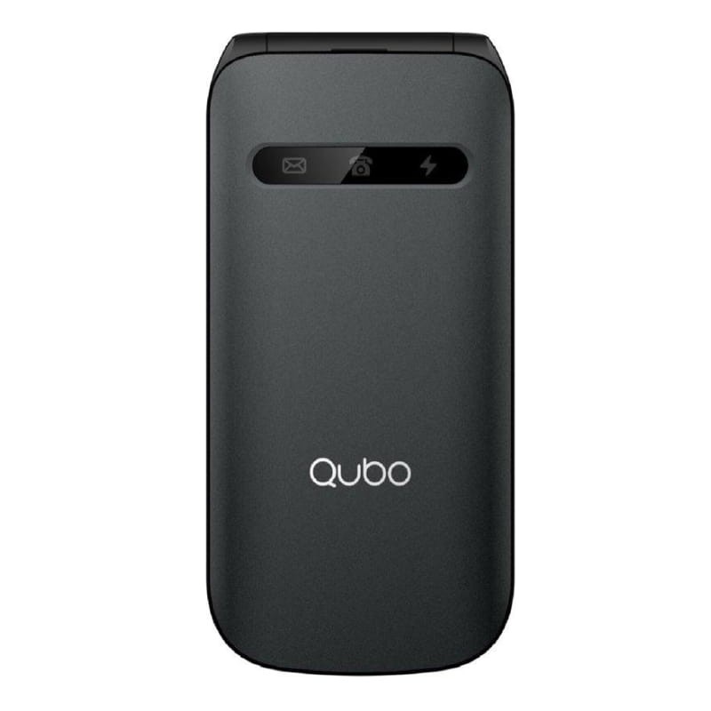 Qubo X-209 4G Noir - Téléphone portable pour les personnes âgées - vue arrière