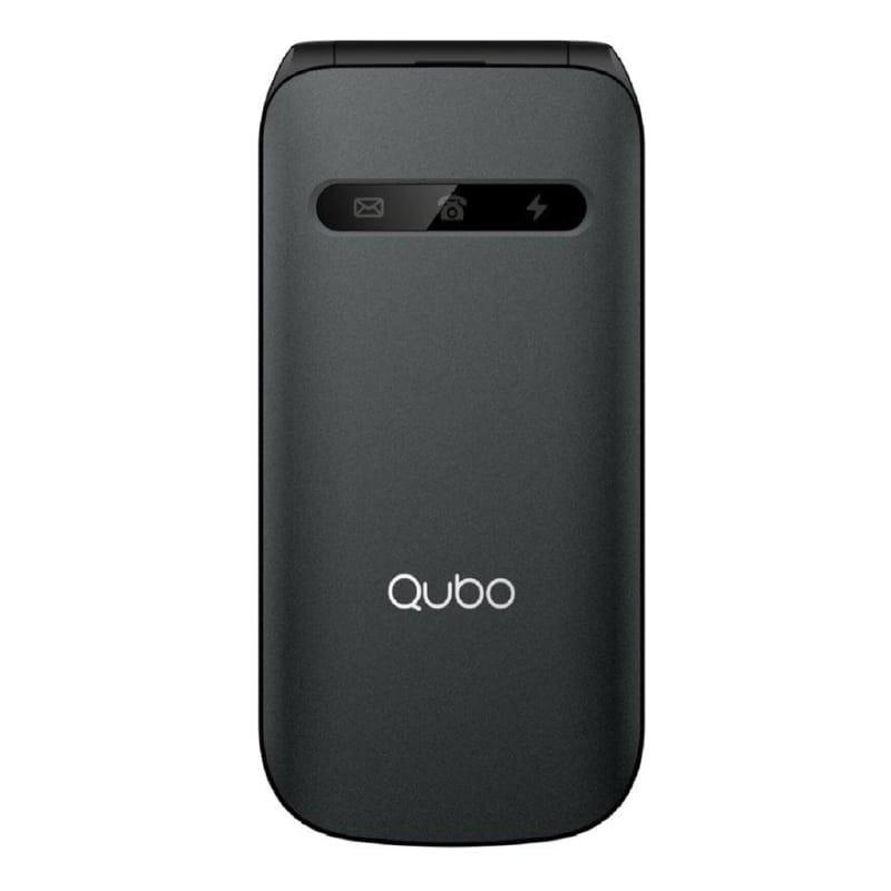Qubo X-209 4G Noir - Téléphone portable pour les personnes âgées - vue arrière