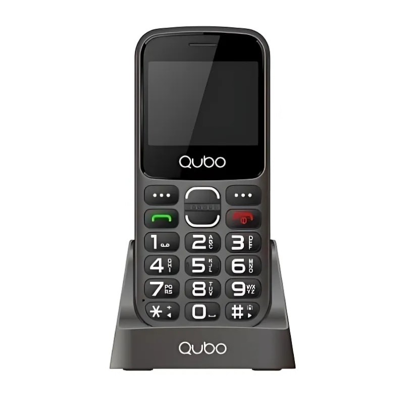 Qubo X-230BKC Negro - Teléfono Móvil para Personas Mayores