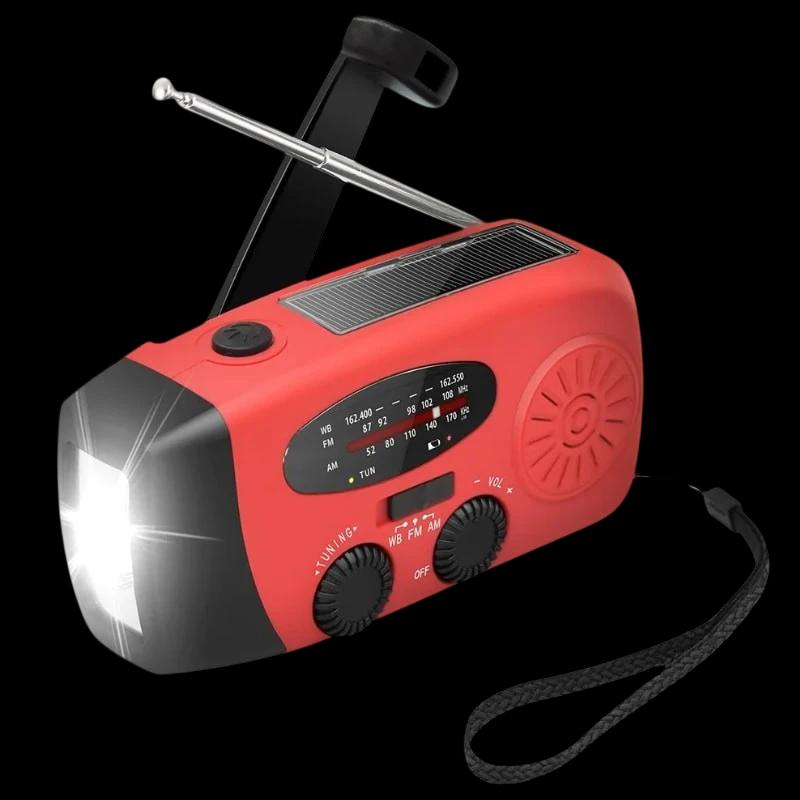 Radio Stonego 2000 mAh Rojo - Radio de Emergencia
