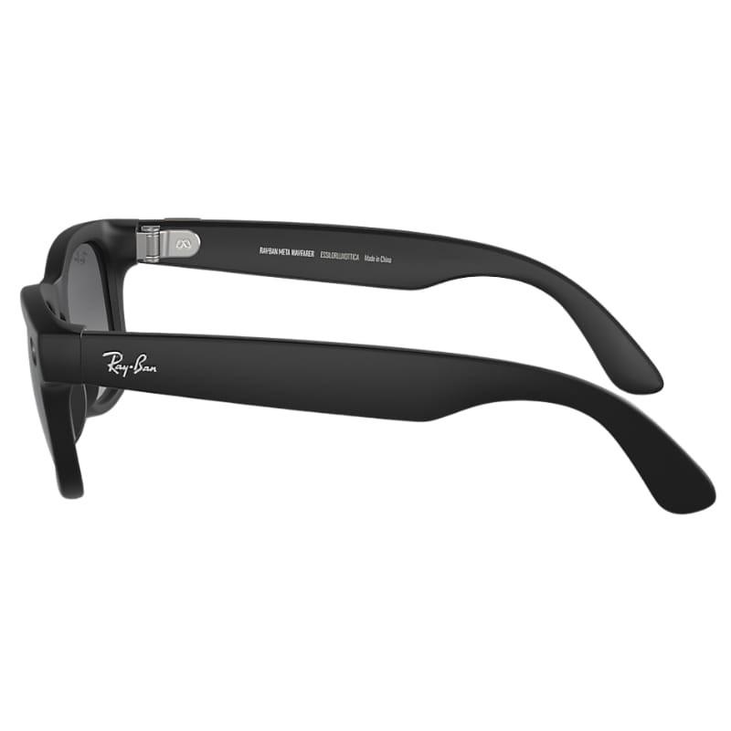 Ray-Ban Meta Wayfarer Negro Mate - vista lateral