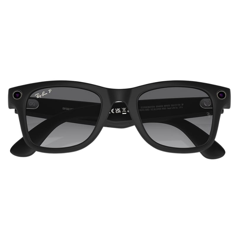 Ray-Ban Meta Wayfarer Negro Mate - plegados