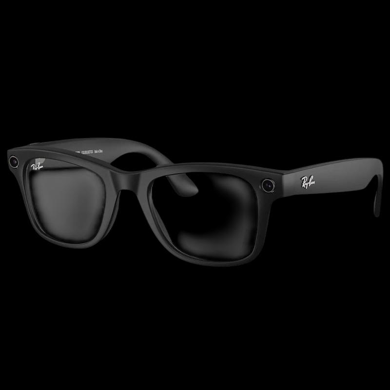 Ray-Ban Meta Wayfarer Negro con Lentes Transparentes