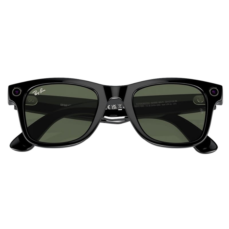 Ray-Ban Meta Wayfarer Noir Brillant - pliable