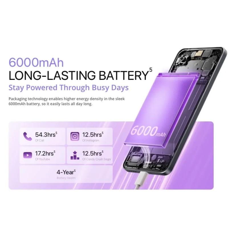 Realme 14T 5G 8GB/256GB Preto - capacidade da bateria