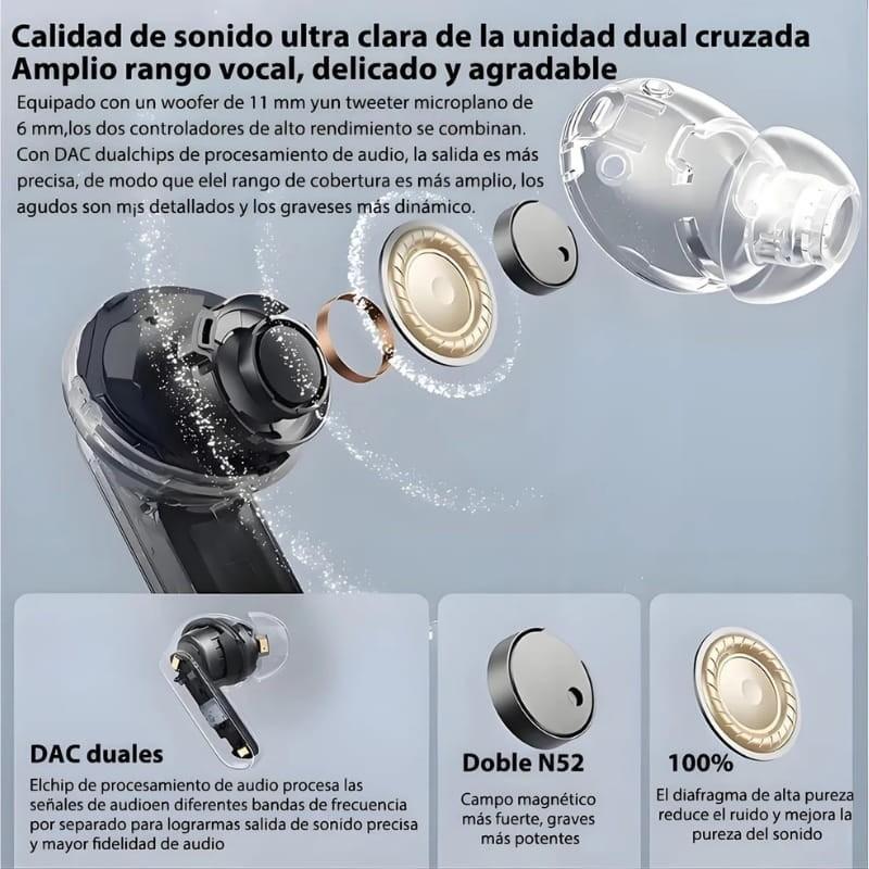 Realme Buds Air 7 Pro ANC Cinzento - controladores de alto desempenho