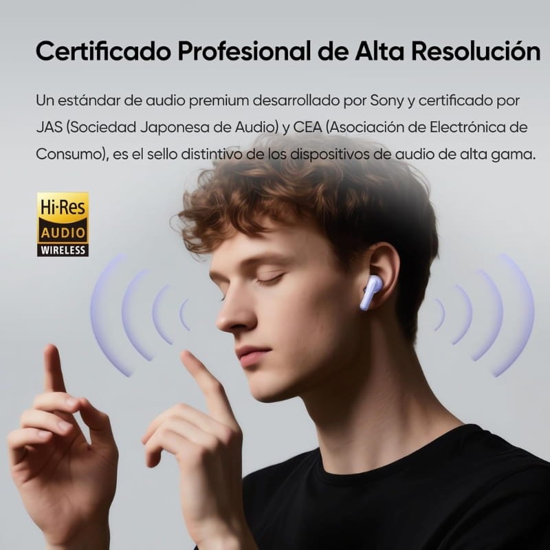 Realme Buds T200 ANC Negro - sonido Hi-Res