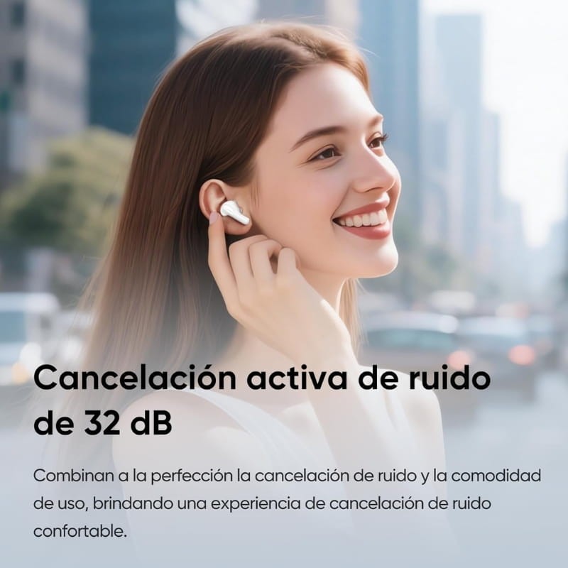 Realme Buds T200 ANC Negro - cancelación activa de ruido