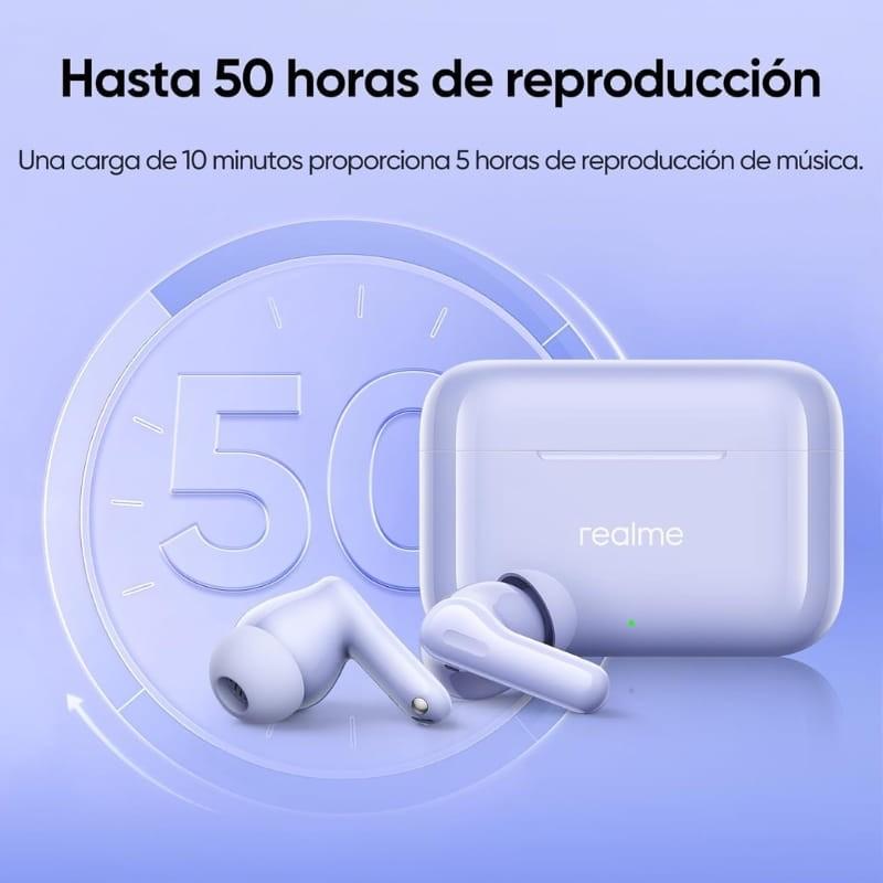 Realme Buds T200 ANC Negro - duración de la batería