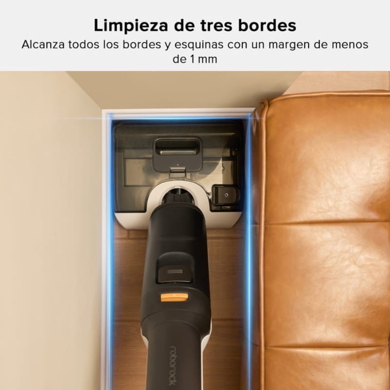 Roborock F25 870 ml Preto/Branco - limpeza de três arestas