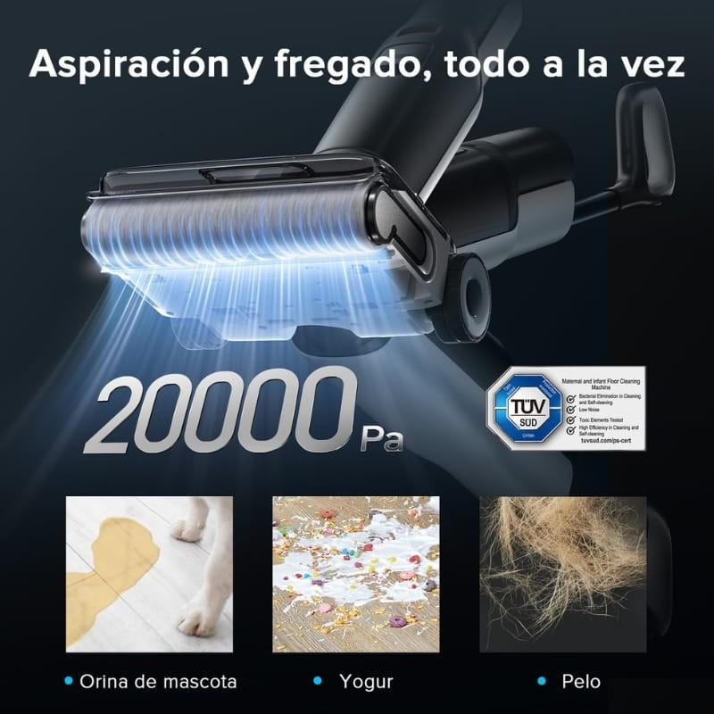 Roborock F25 ACE 740 ml Preto/Branco - potência de sucção