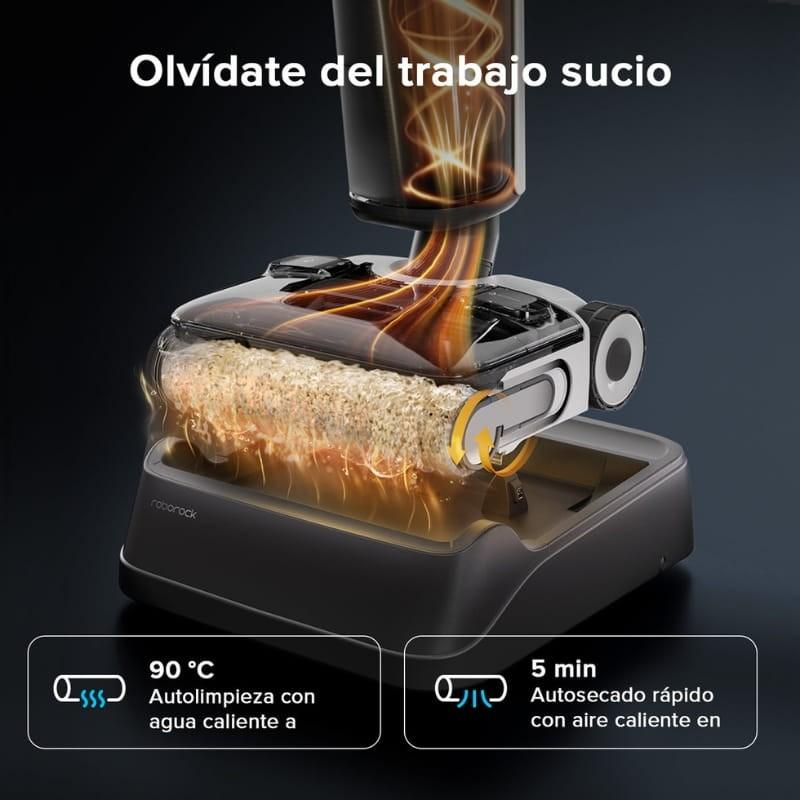 Roborock F25 ACE 740 ml Preto/Branco - sistema de auto-limpeza