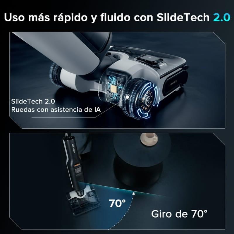 Roborock F25 ACE 740 ml Preto/Branco - Algoritmo SlideTech 2.0