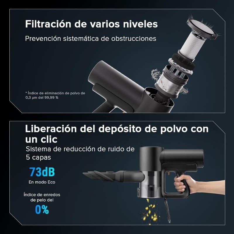 Roborock F25 ACE Combo - filtro e reservatório