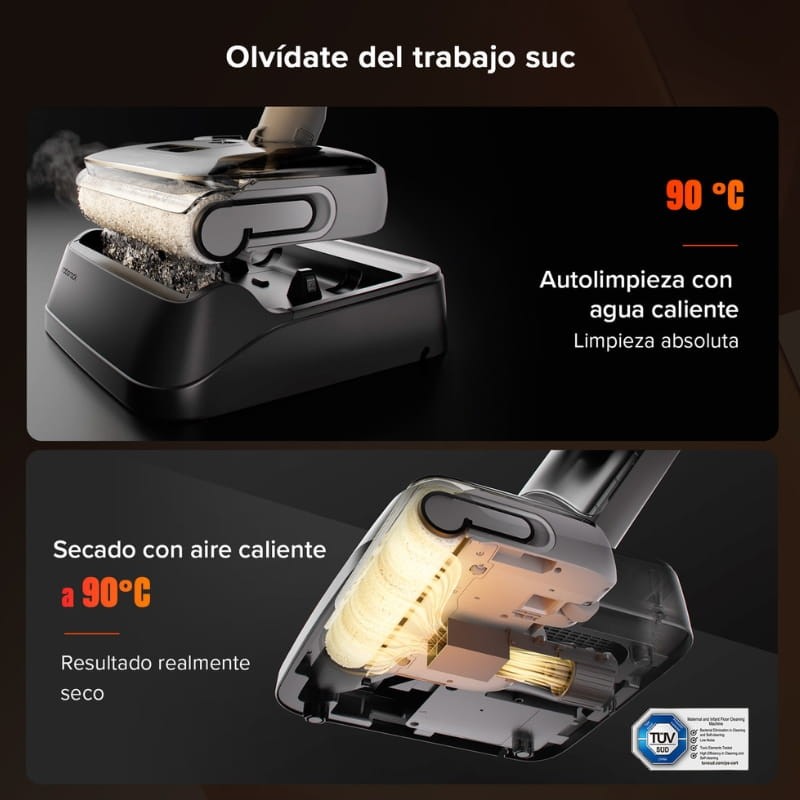 Roborock F25 RT 870 ml Blanc - système autonettoyant