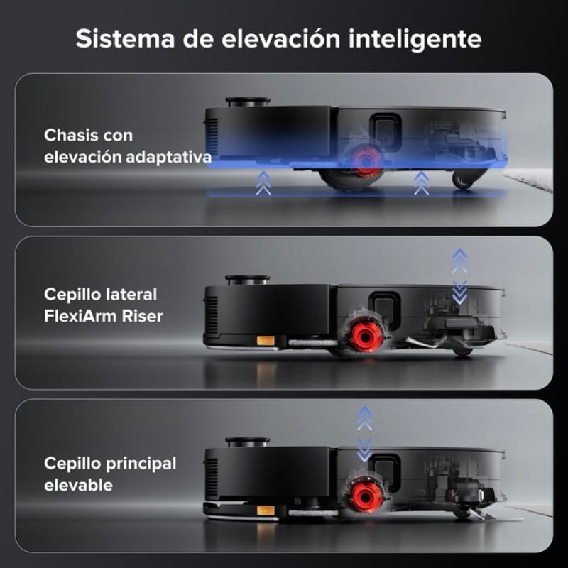 Roborock Saros 10 Negro - sistema de elevación inteligente