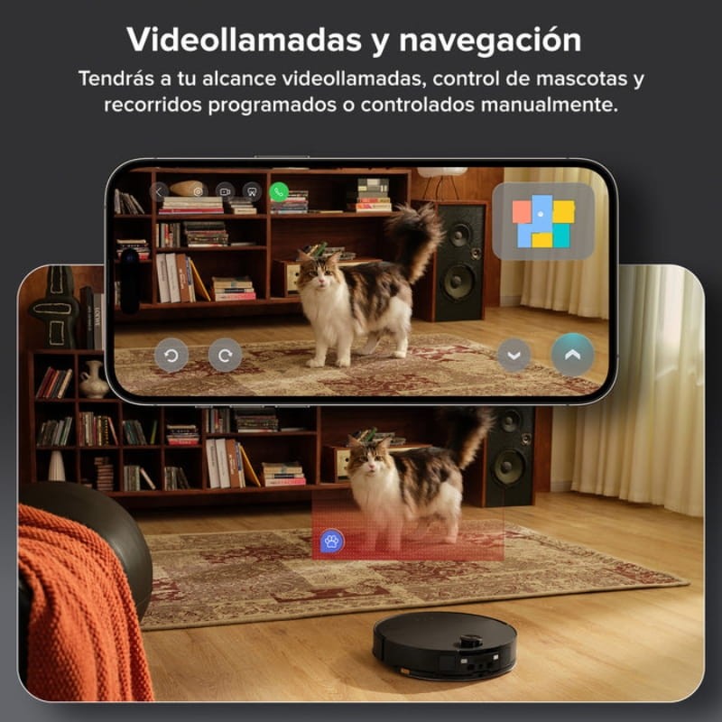 Roborock Saros 10 Negro - control a través de app