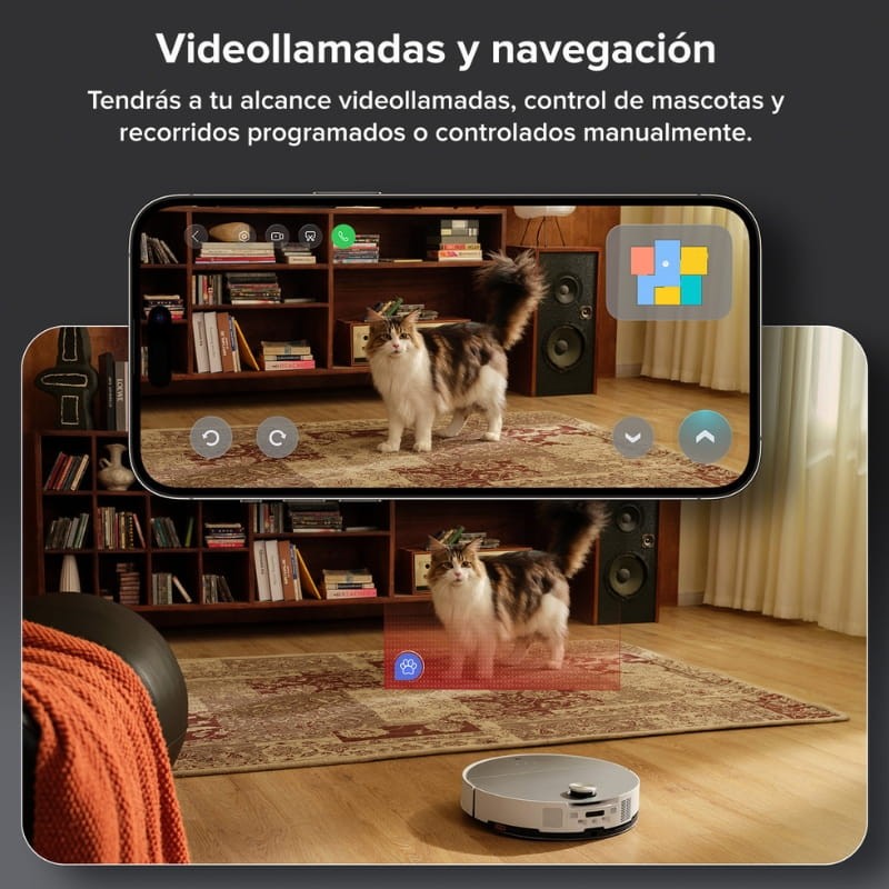 Roborock Saros 10 Blanco - control a través de app