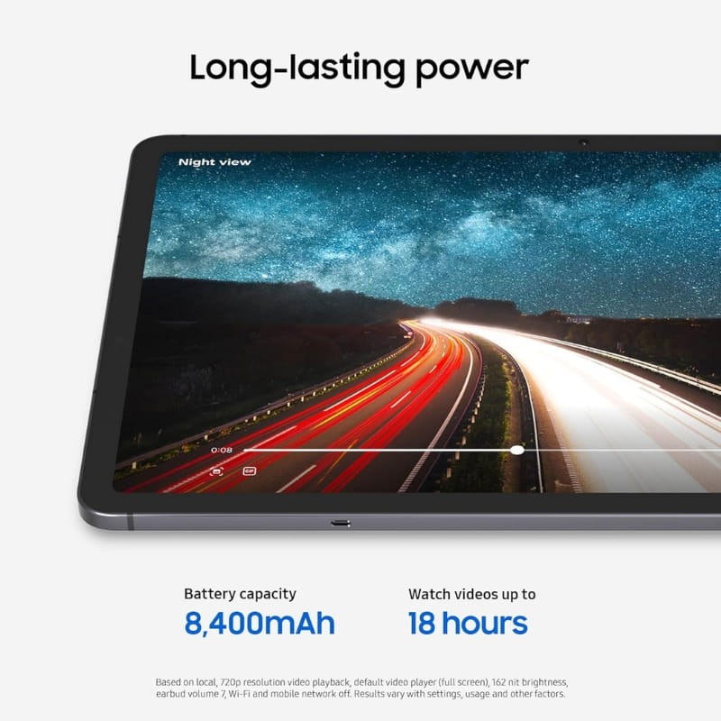 Samsung Galaxy Tab S11 12GB/128GB WiFi Plata - duración de la batería