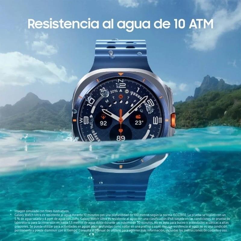 Samsung Galaxy Watch Ultra 2025 Plata Titanio - resistencia al agua