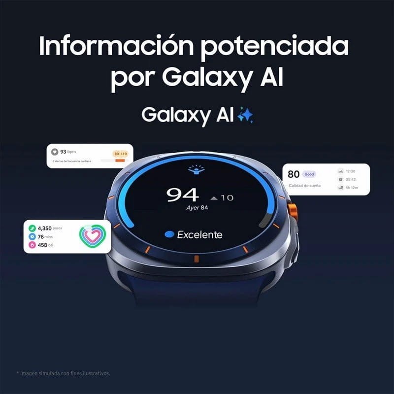 Samsung Galaxy Watch Ultra 2025 Plata Titanio - asistente Galaxy AI