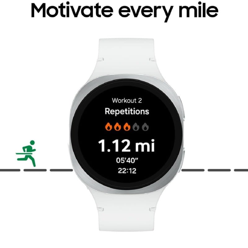 Samsung Galaxy Watch8 44 mm LTE Gris Oscuro - seguimiento de entrenamientos