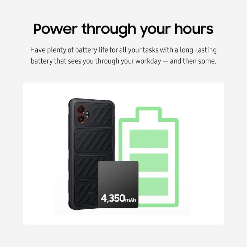 Samsung Galaxy XCover7 Pro 6GB/128GB Negro - capacidad de la batería
