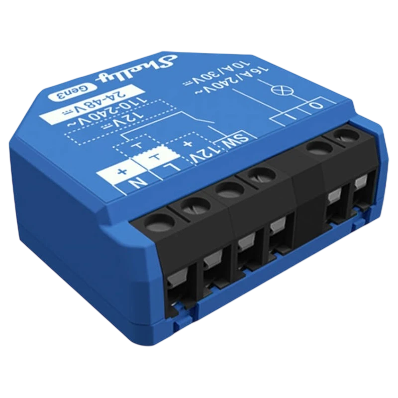 Shelly 1 Gen3 Azul - Relé Inteligente WiFi