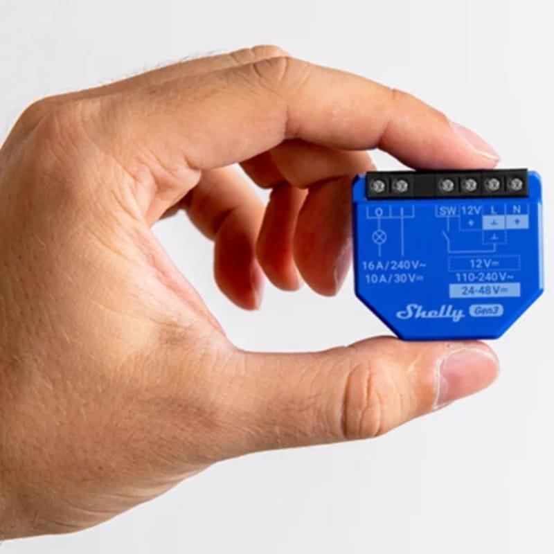 Shelly 1 Gen3 Bleu - Relais intelligent WiFi - taille compacte