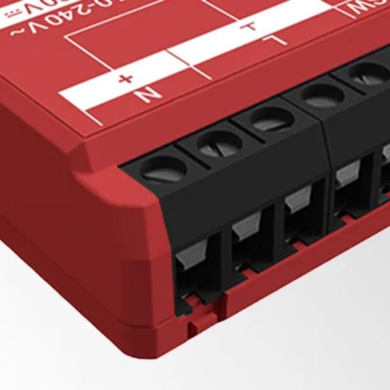 Shelly 1PM Gen3 Rojo - Relé Inteligente WiFi - detalles del diseño