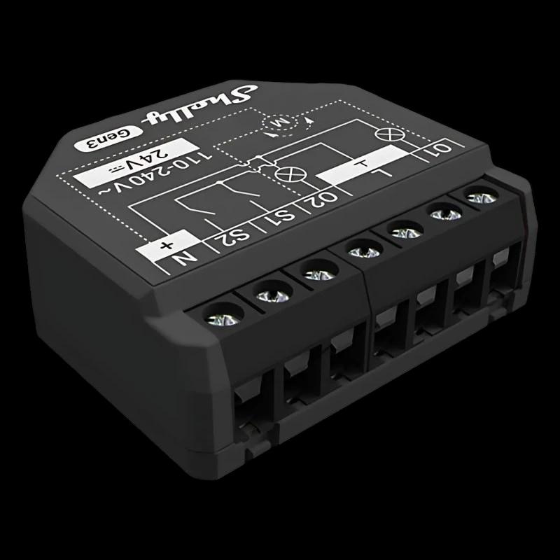 Shelly 2PM Gen3 Noir - Relais intelligent WiFi
