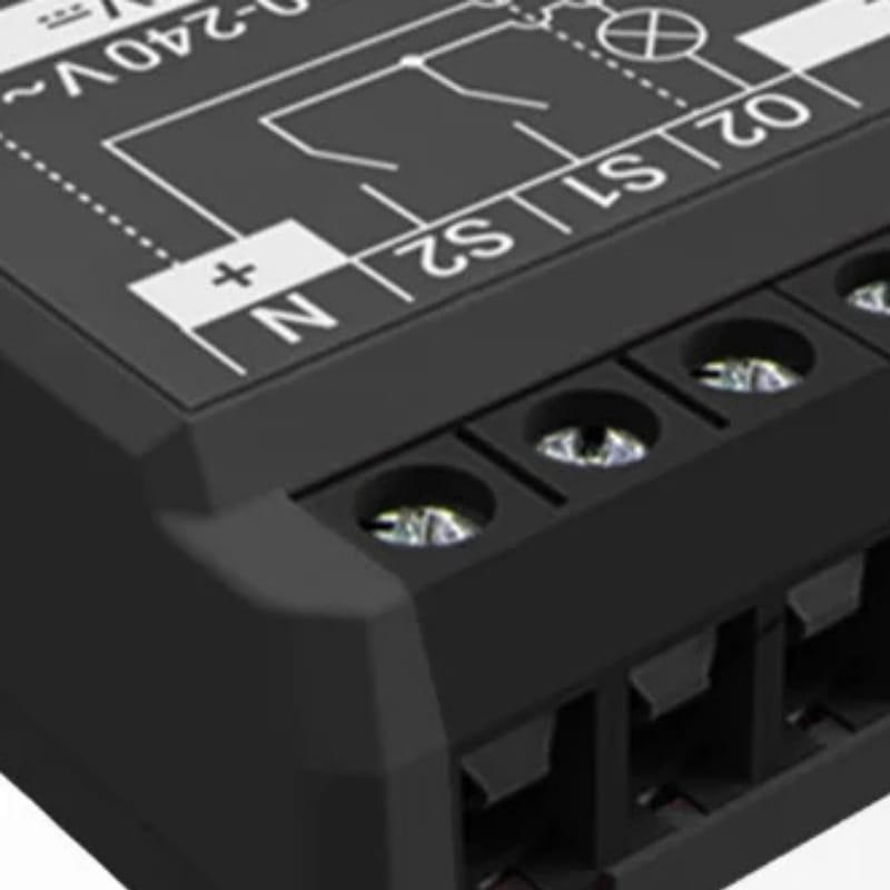 Shelly 2PM Gen3 Noir - Relais intelligent WiFi - détails de la conception