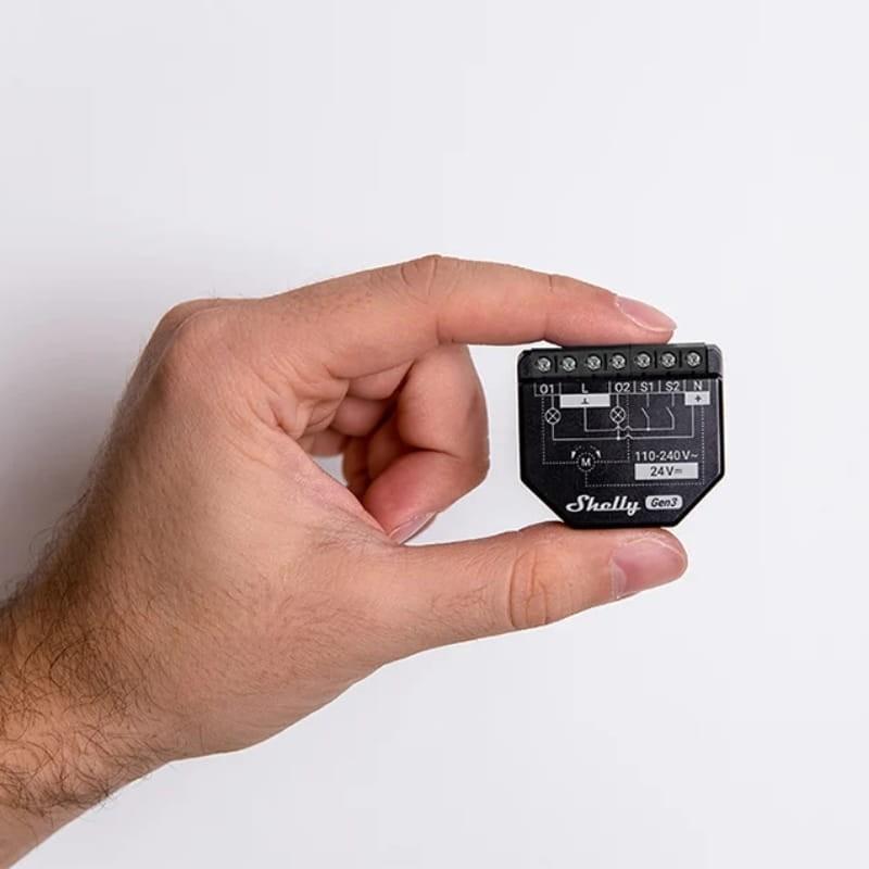 Shelly 2PM Gen3 Noir - Relais intelligent WiFi - taille compacte