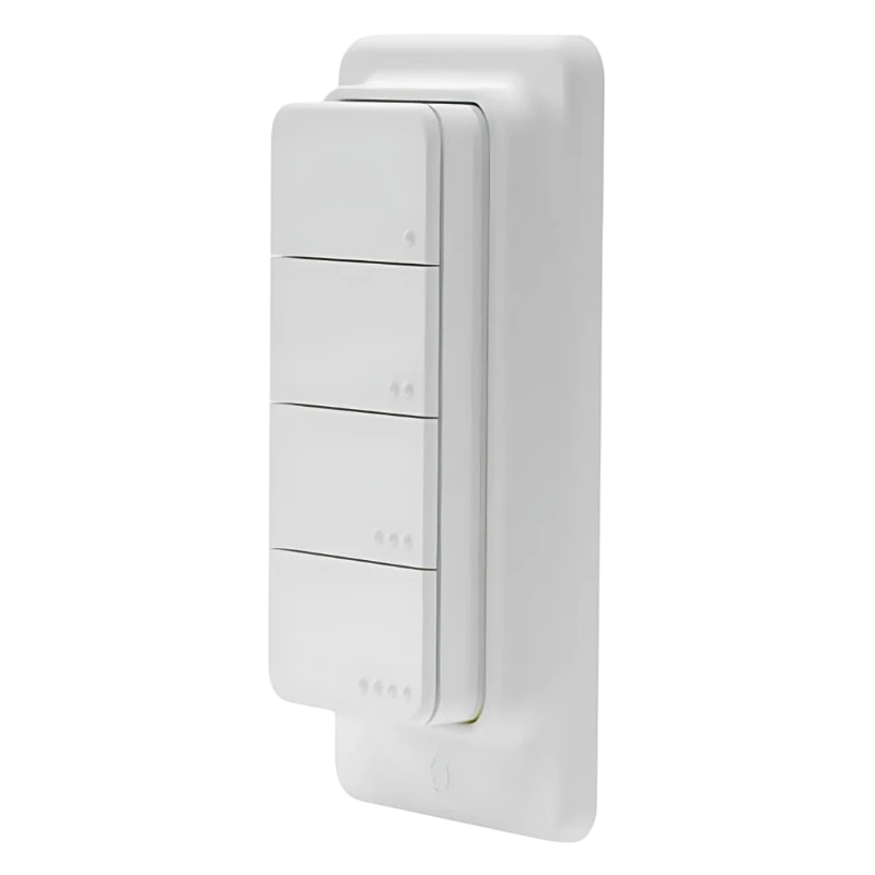 Shelly BLU RC Button 4 Botones Blanco - Interruptor Inteligente