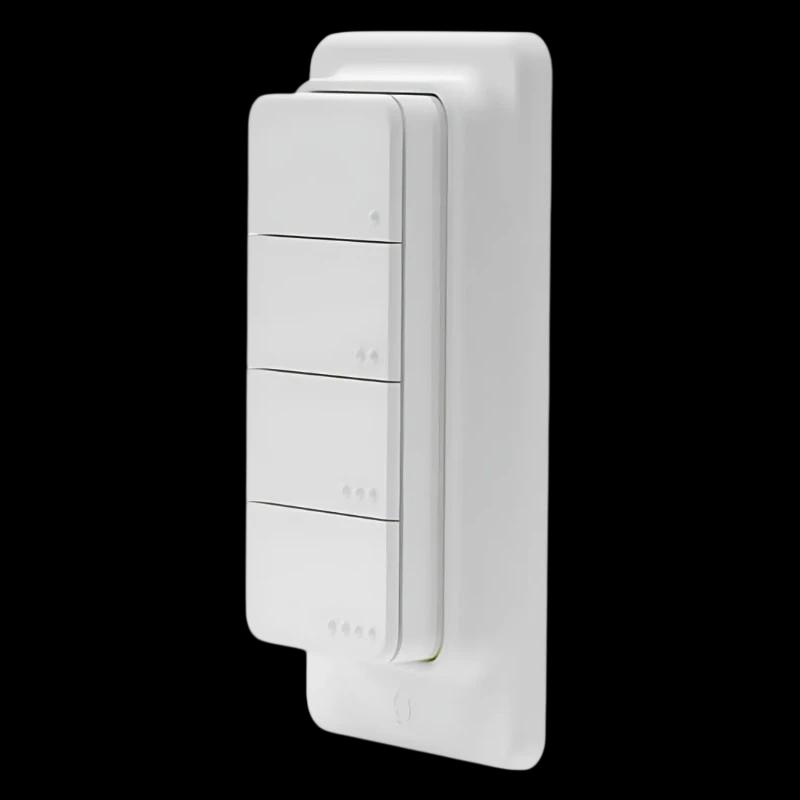 Shelly BLU RC Button 4 Botones Blanco - Interruptor Inteligente