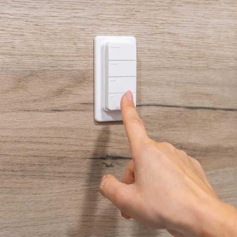 Shelly BLU RC Button 4 Botones Blanco - Interruptor Inteligente - 4 botones integrados